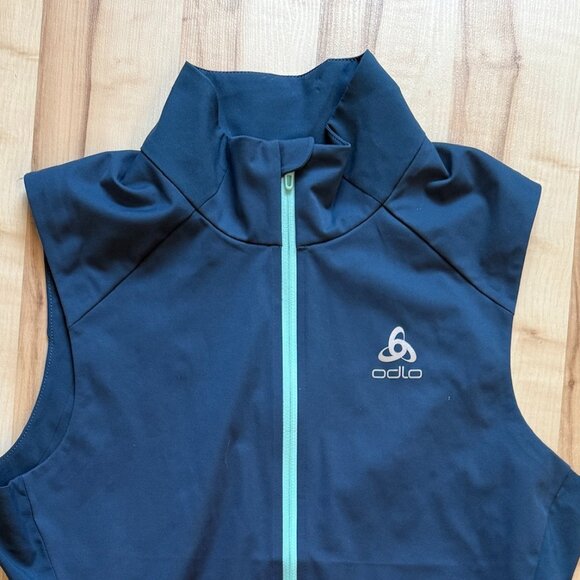 Odlo Women's Navy Running Vest - Picture 3 of 7